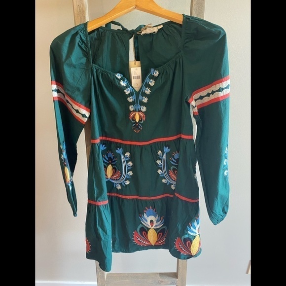 ANTHROPOLOGIE Let Me Be Embroidered Tunic Dress - Picture 7 of 14